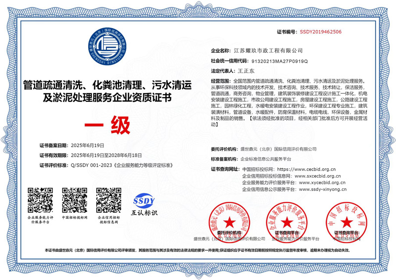 上城企业资质证书